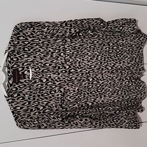 Dana Buchman Cheetah Print Blouse - Size Medium.